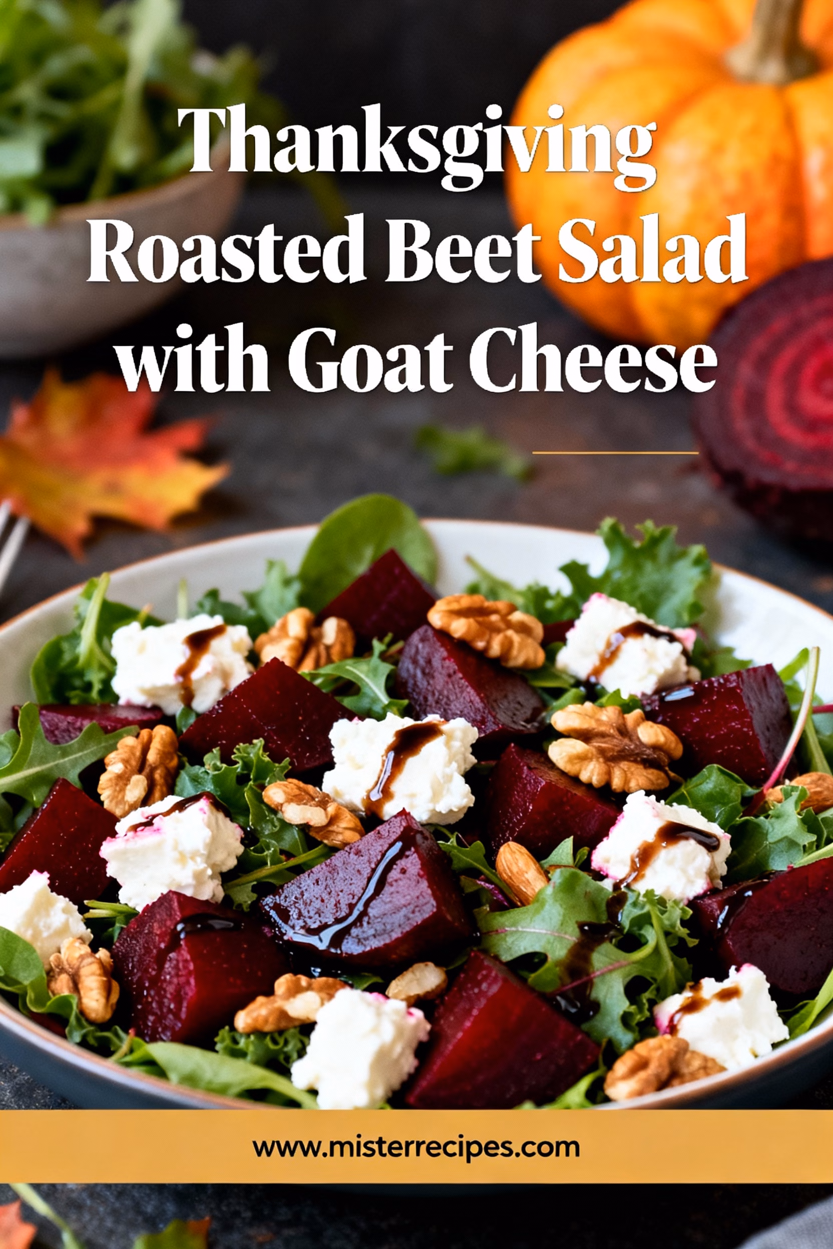 Roasted Beet Salad with Creamy Goat Cheese Easy Healthy Recipe