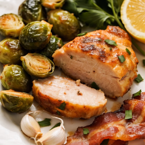 Crispy Roasted Brussels Sprouts with Bacon Easy and Healthy Recipe