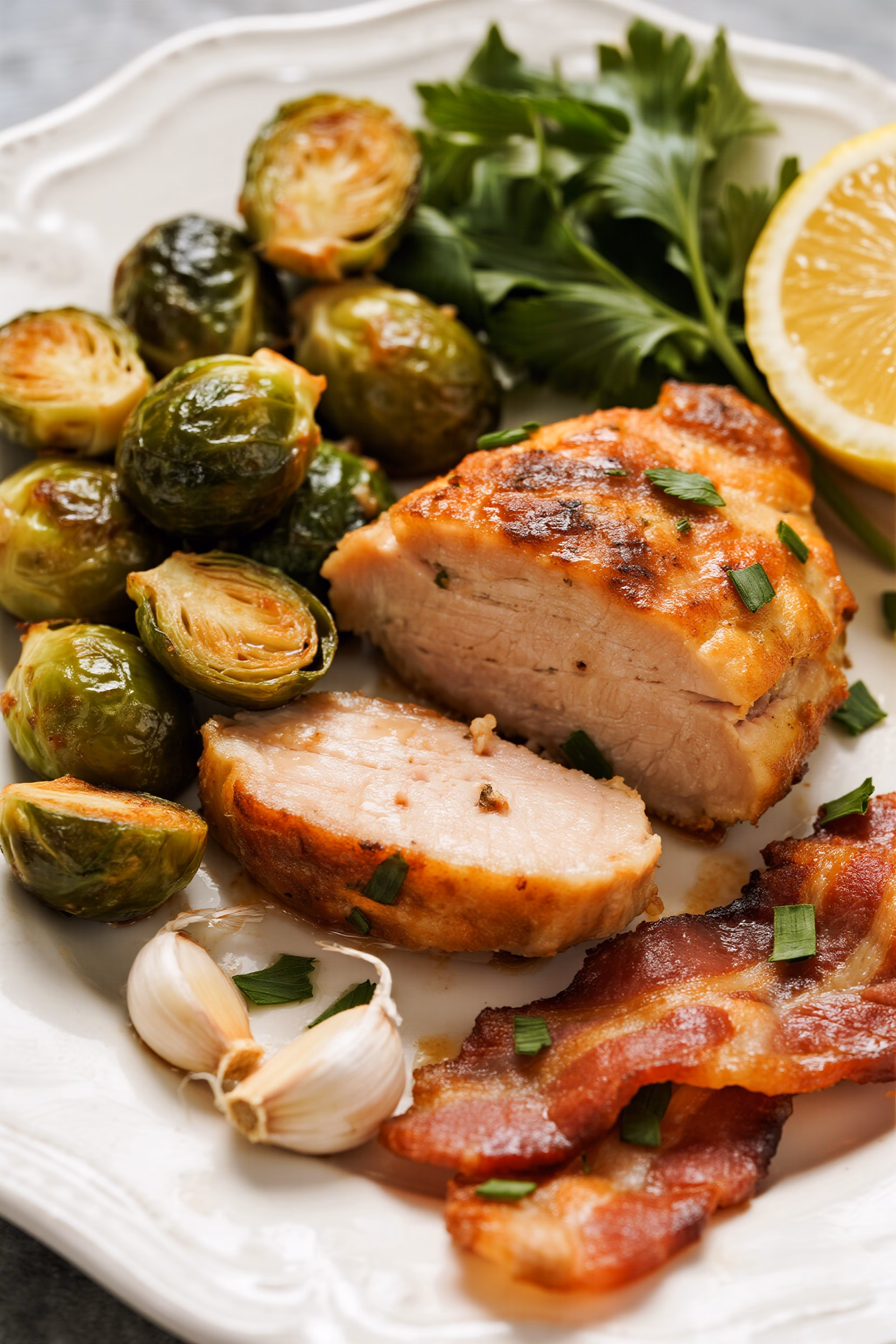 Crispy Roasted Brussels Sprouts with Bacon Easy and Healthy Recipe