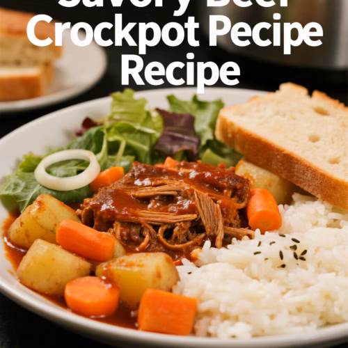 Easy Creamy Savory Beef Crockpot Recipe