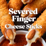 Severed Finger Cheese Sticks Easy Halloween Appetizer Recipe