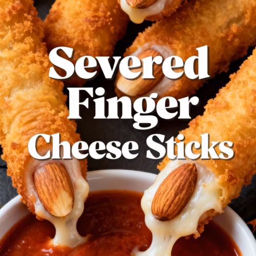Severed Finger Cheese Sticks Easy Halloween Appetizer Recipe