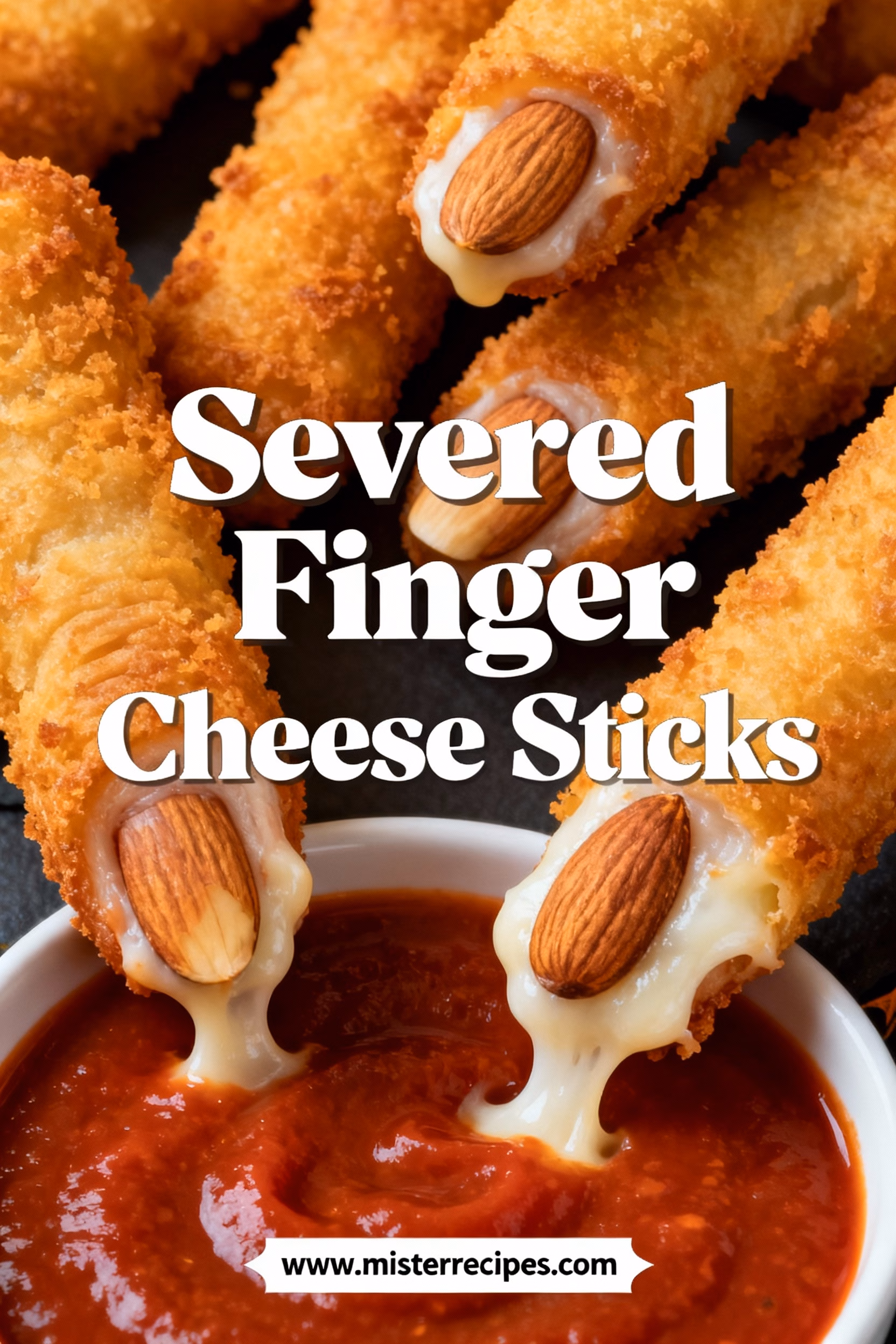 Severed Finger Cheese Sticks Easy Halloween Appetizer Recipe