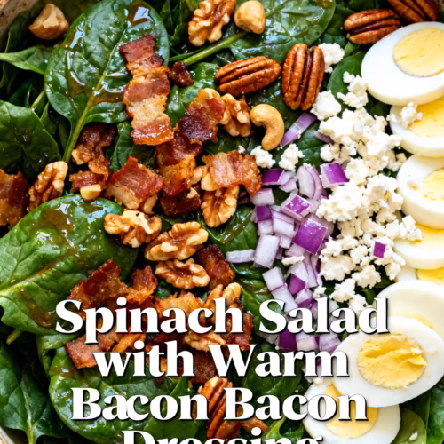 Spinach Salad with Warm Bacon Dressing Easy Crispy and Healthy