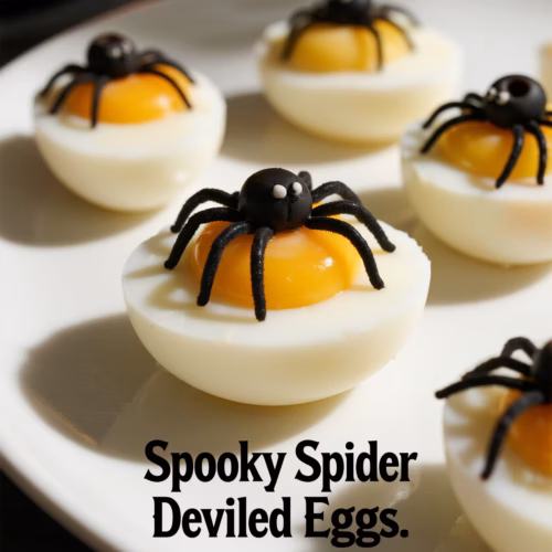 Spooky Spider Eggs Easy Creamy Deviled Eggs Recipe