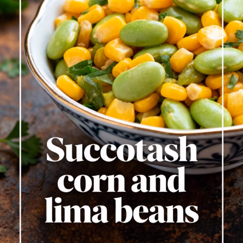 Easy Creamy Succotash Corn and Lima Beans Recipe