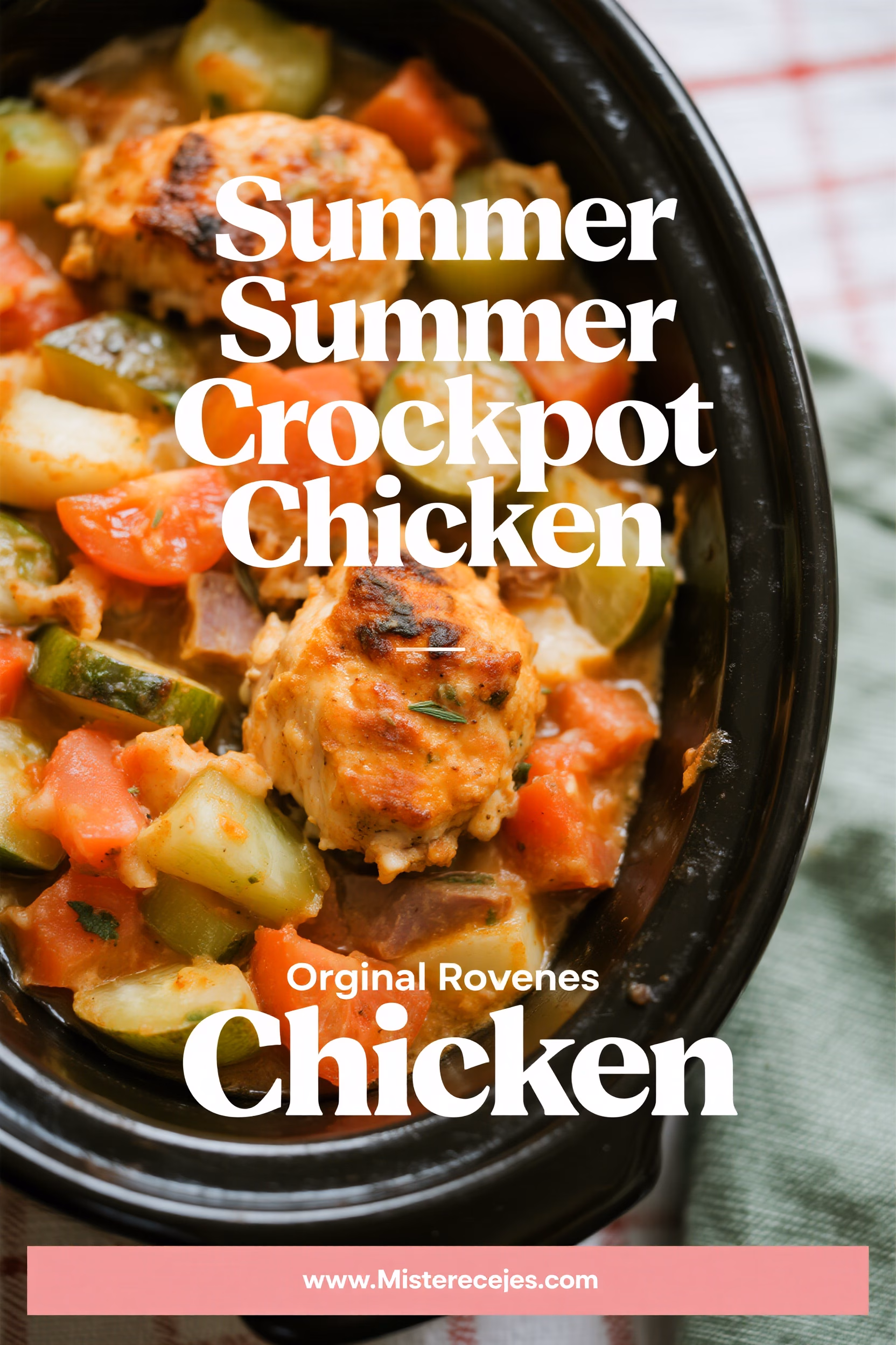 Easy Creamy Summer Crockpot Chicken Recipe