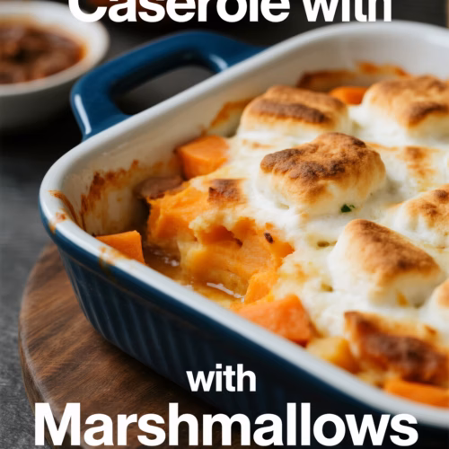 Easy Creamy Sweet Potato Casserole with Marshmallows