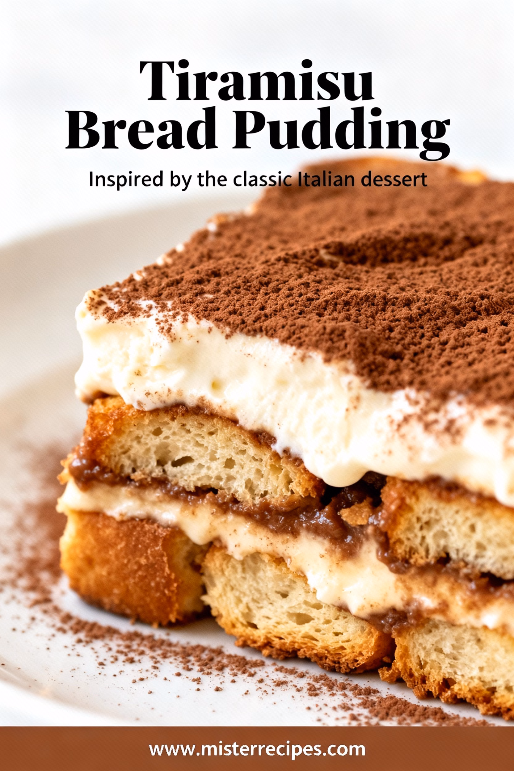 Easy Creamy Tiramisu Bread Pudding Inspired by Classic Italian Dessert