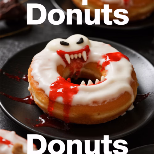 Easy Vampire Donuts Recipe with Fang-tastic Blood Drip
