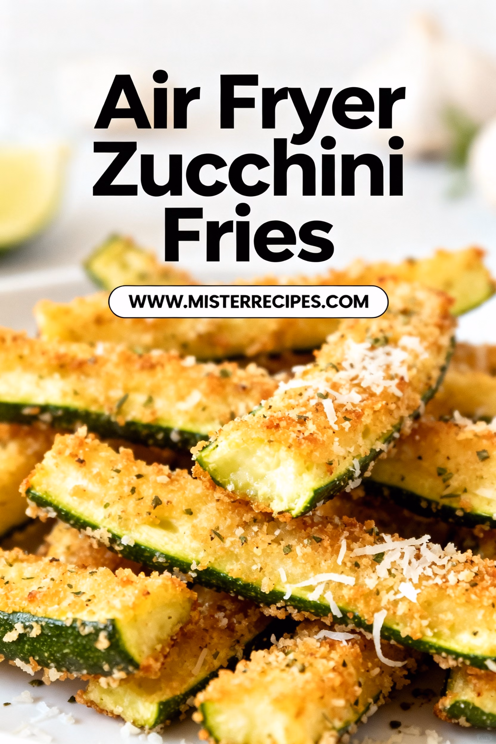 Crispy Air Fryer Zucchini Fries Easy Healthy Snack