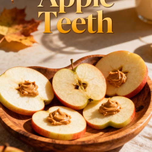 Apple Teeth : Easy Healthy Apple Teeth Snacks for Kids