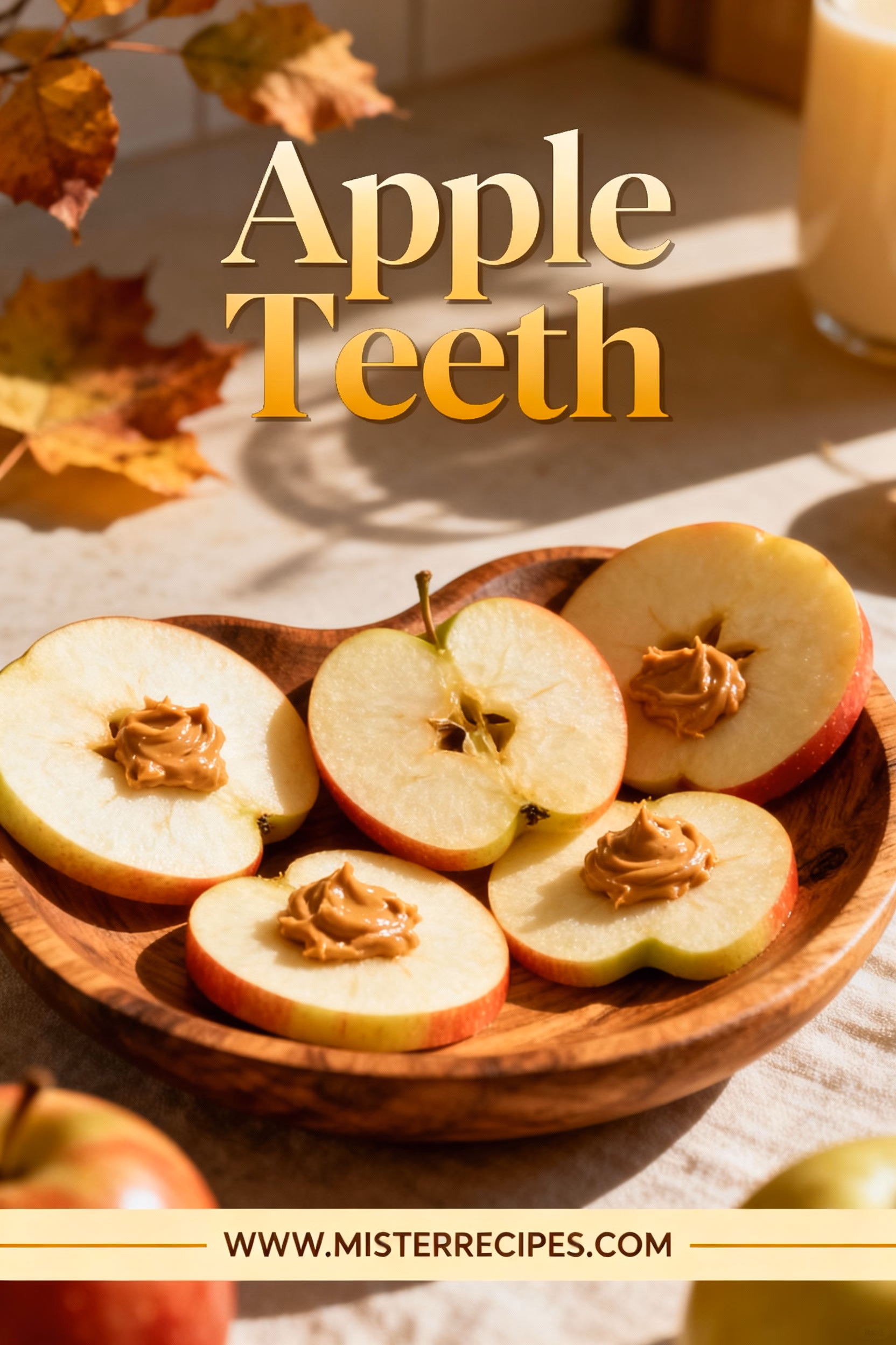 Apple Teeth : Easy Healthy Apple Teeth Snacks for Kids