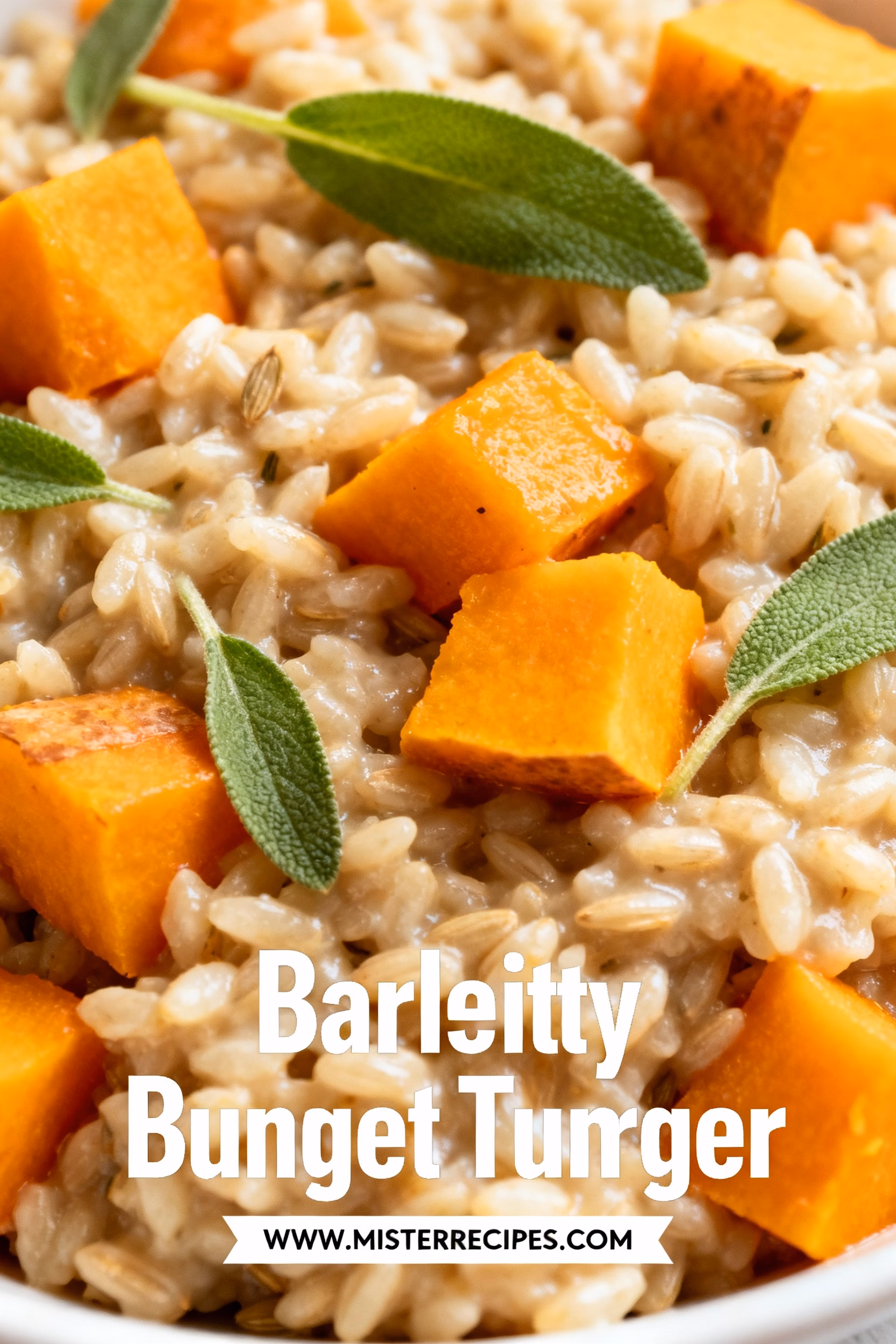 Barley Risotto with Butternut Squash & Sage : Creamy & Easy Barley Risotto with Butternut Squash & Sage