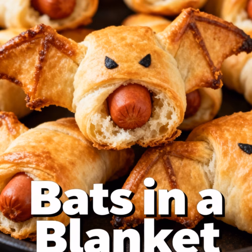 Easy Halloween Bats in a Blanket Recipe