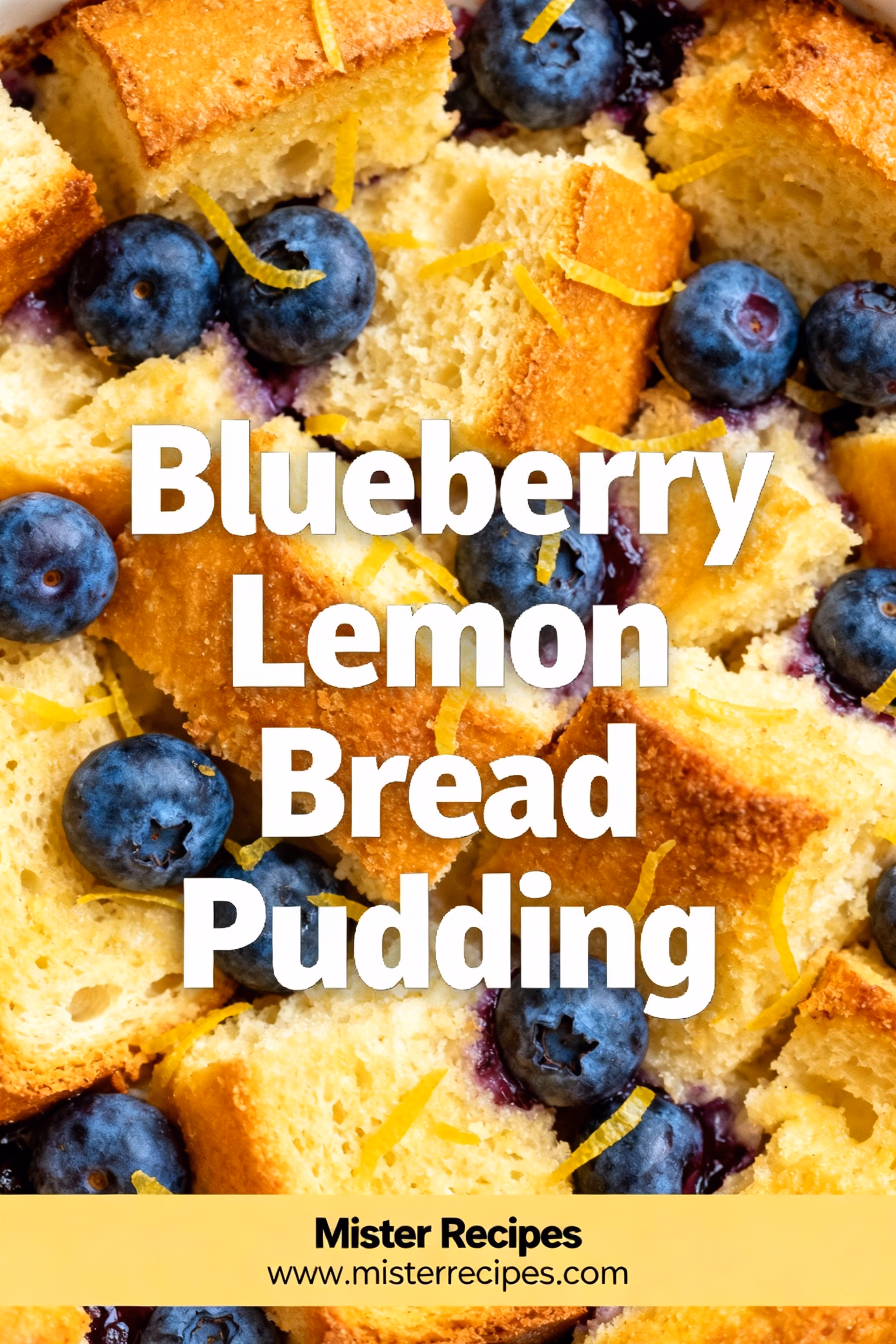 Blueberry Lemon Bread Pudding : Blueberry Lemon Bread Pudding You ll Crave