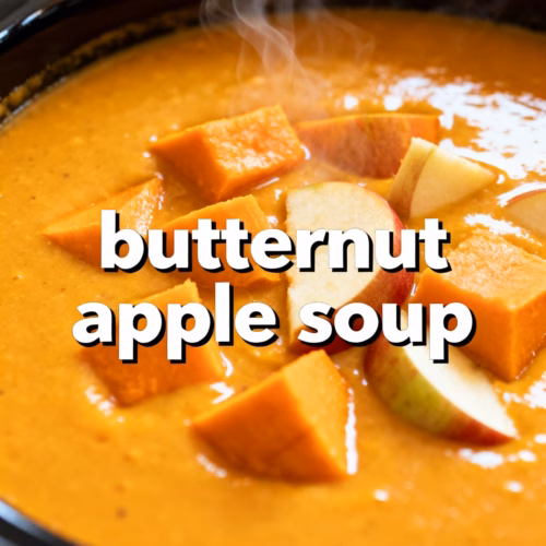 Creamy Butternut Apple Soup Easy Healthy Fall Recipe