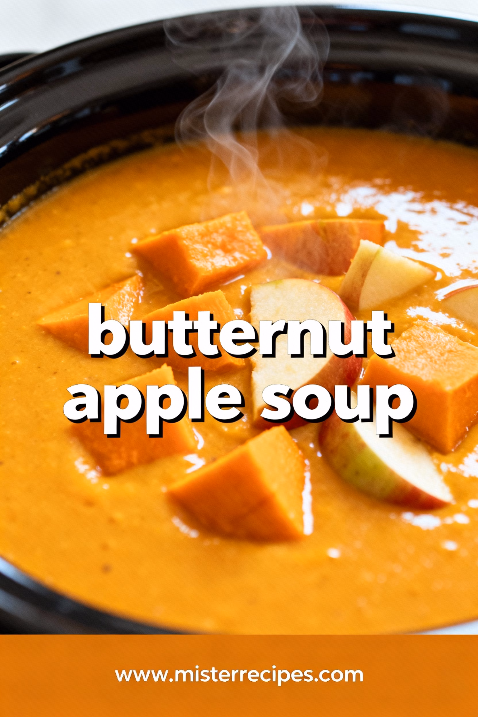 Creamy Butternut Apple Soup Easy Healthy Fall Recipe