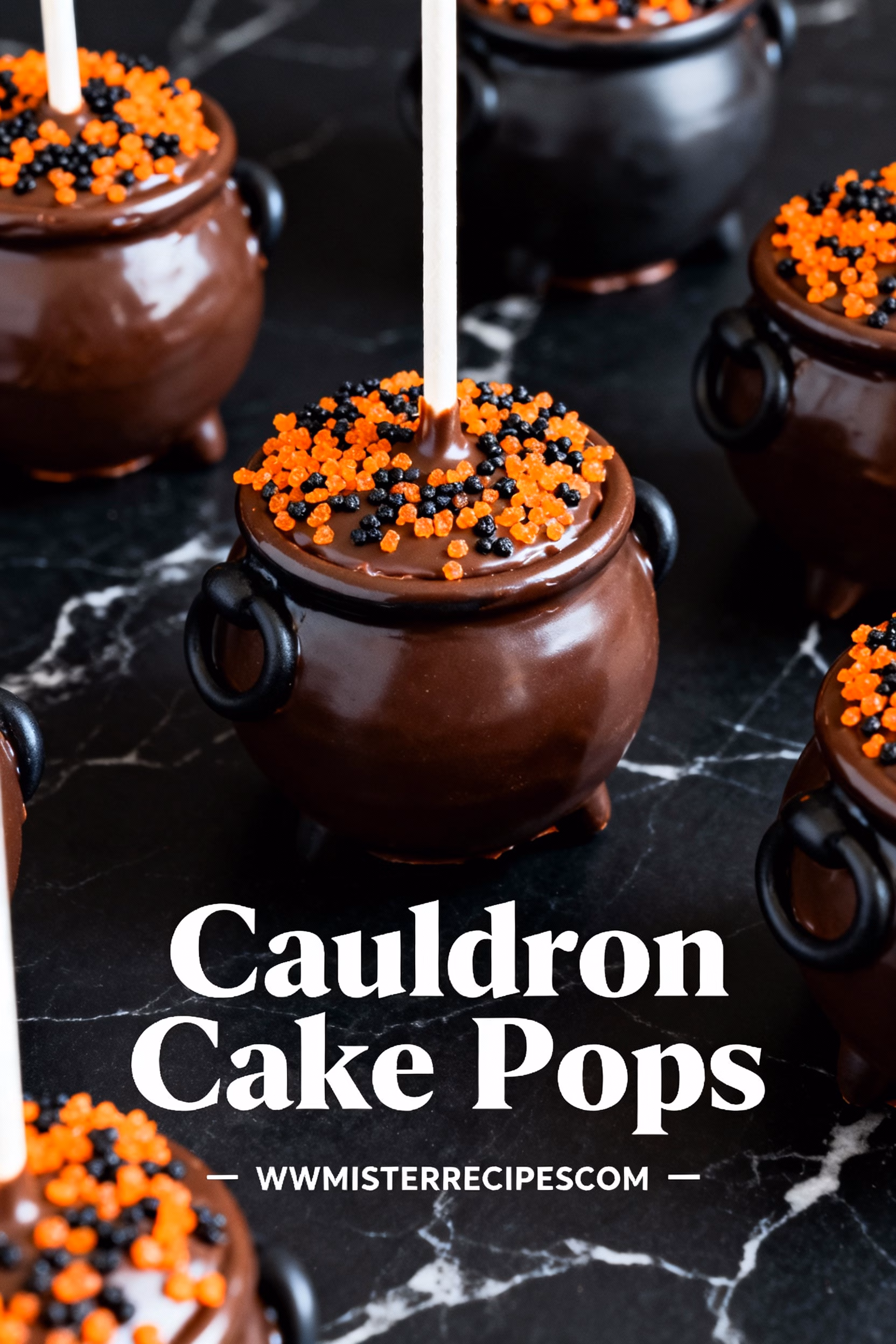 Easy Halloween Cauldron Cake Pops Recipe