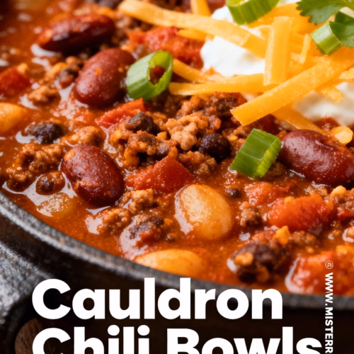Cauldron Chili Bowls Easy One Pot Budget Friendly Recipe