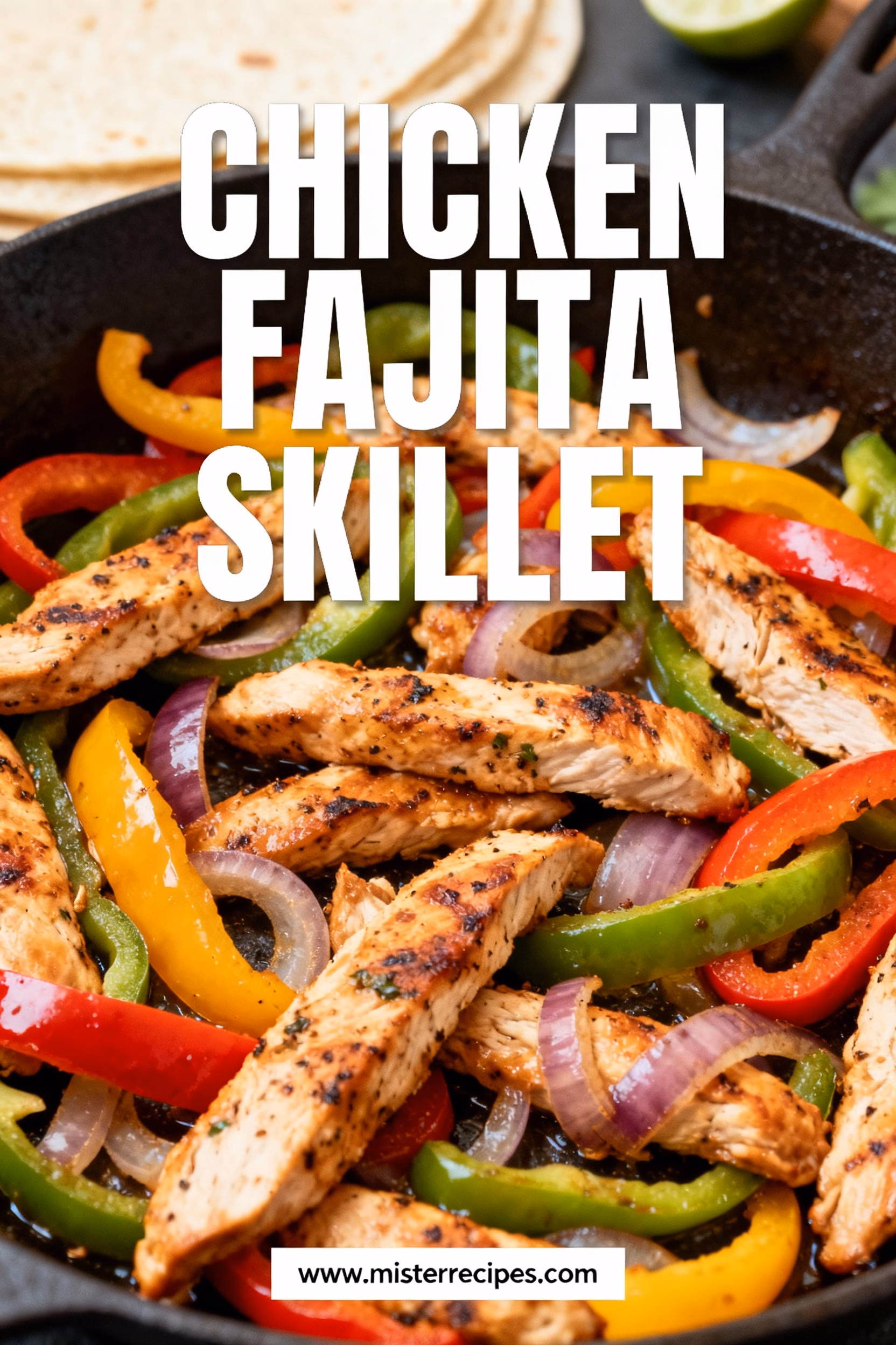 Chicken Fajita Skillet : Easy One Pan Chicken Fajita Skillet Dinner