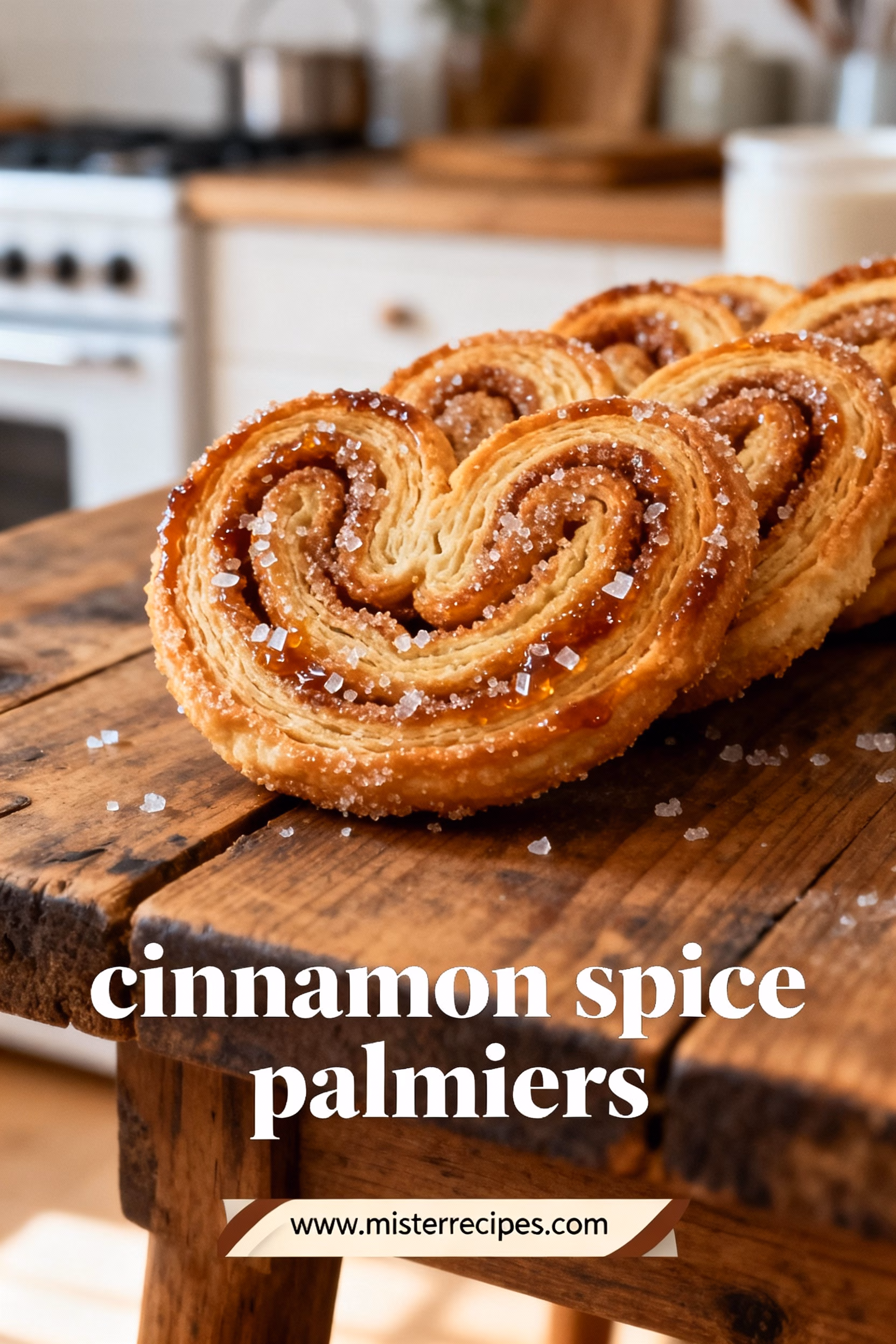 Cinnamon Spice Palmiers : Easy Crispy Cinnamon Spice Palmiers