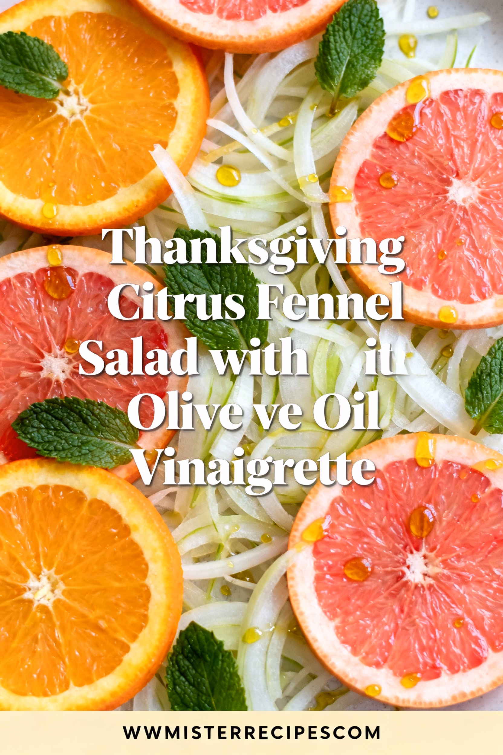 Citrus & Fennel Salad with Olive Oil Vinaigrette : Easy Healthy Citrus Fennel Salad with Olive Oil Vinaigrette