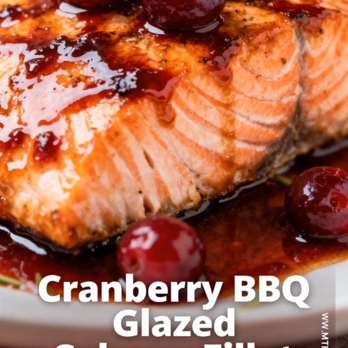 Easy & Healthy Cranberry BBQ Glazed Salmon Fillet Recipe