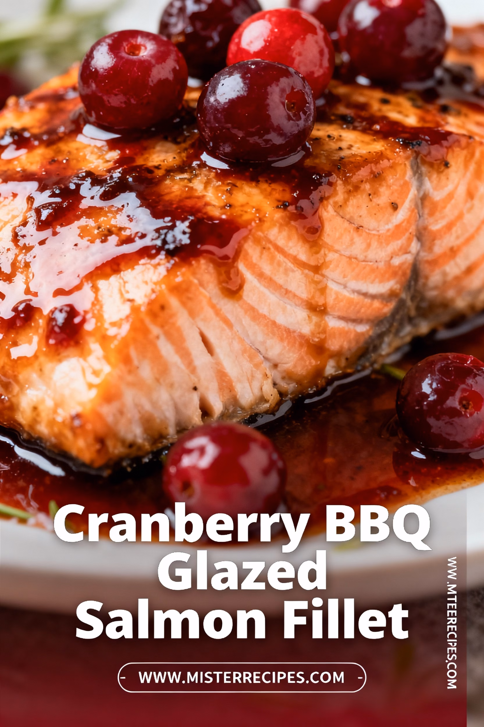 Easy & Healthy Cranberry BBQ Glazed Salmon Fillet Recipe