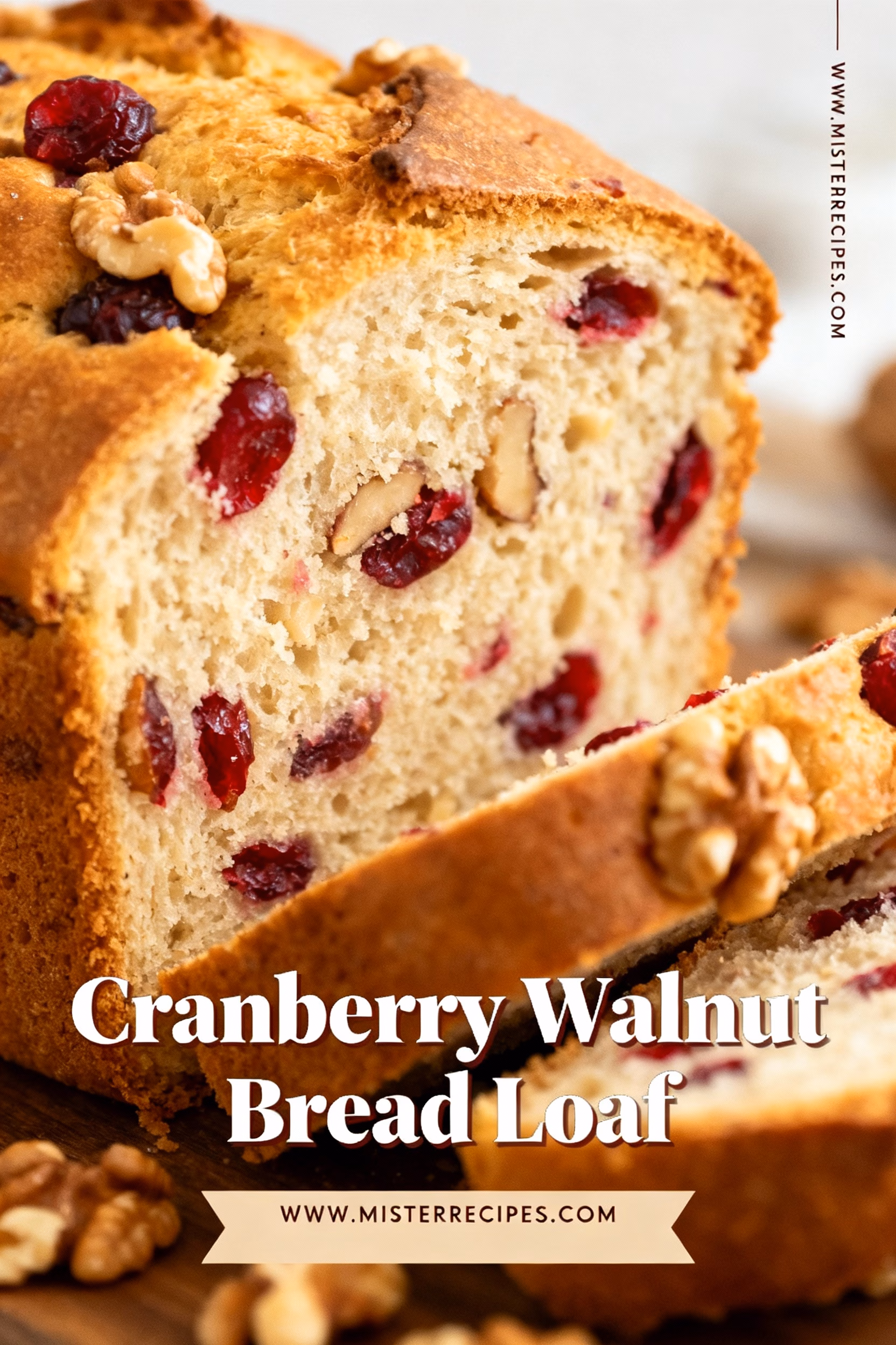 Cranberry Walnut Bread Loaf : Easy Cranberry Walnut Bread Loaf Recipe For The Holidays