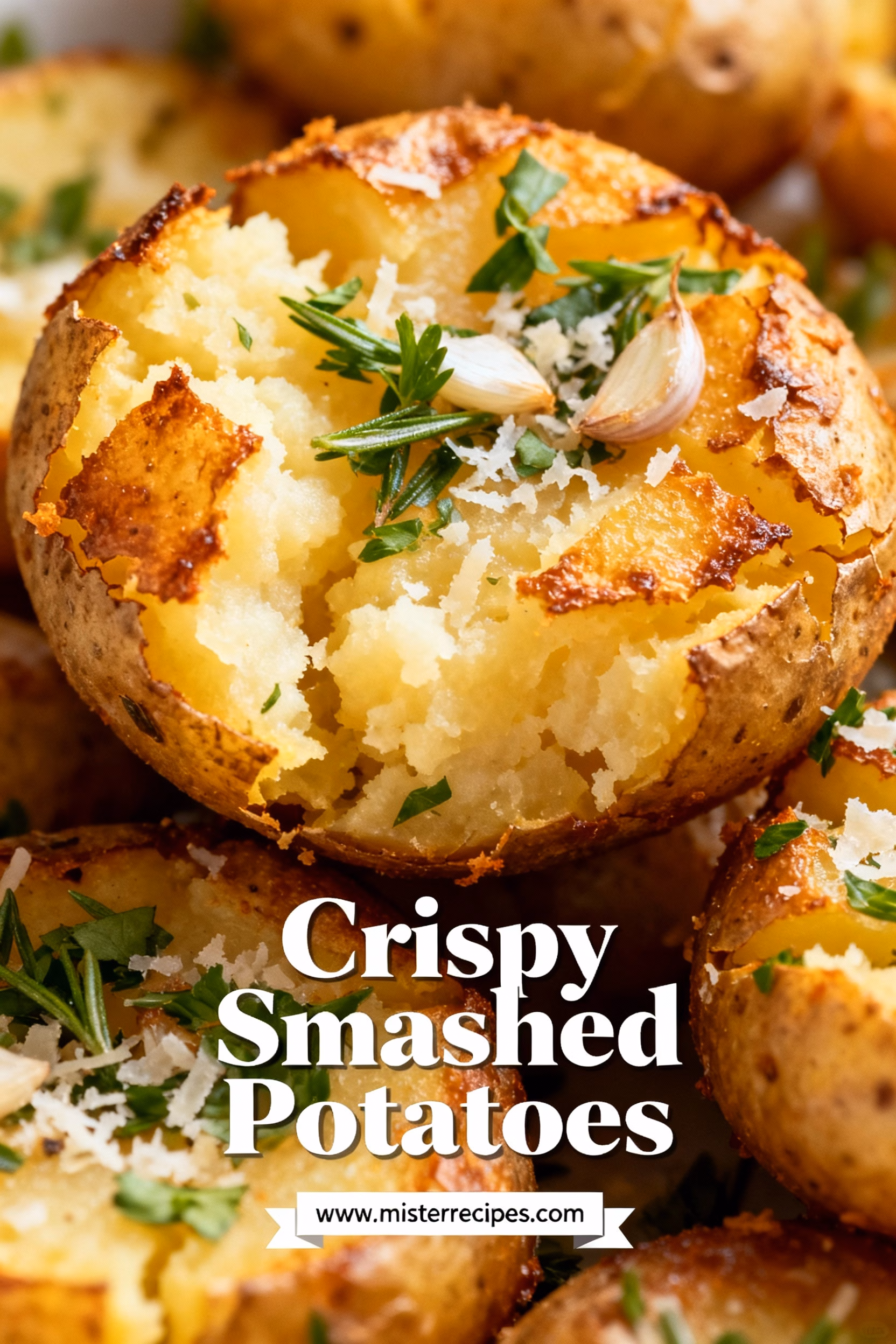 Crispy Smashed Potatoes Easy Creamy & Golden Recipe