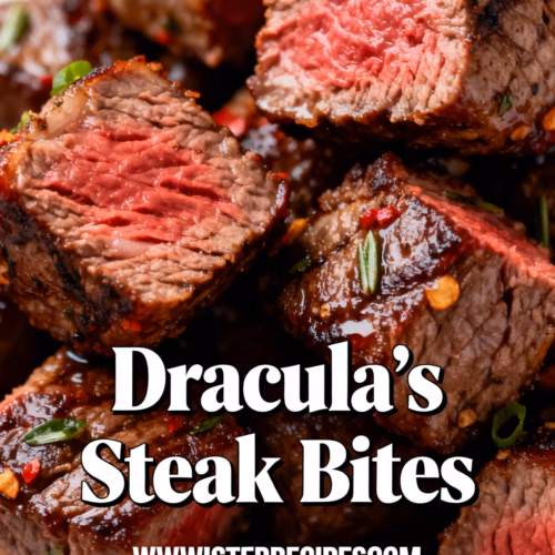Dracula’s Steak Bites : Dracula’s Steak Bites Easy Halloween Appetizer Recipe