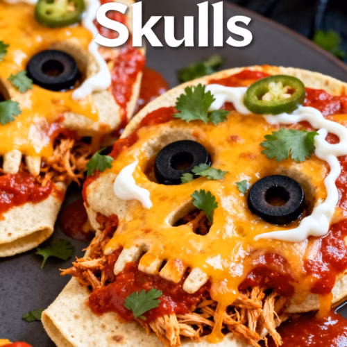Enchilada Skulls : Easy Creamy Chicken Enchilada Skulls Recipe