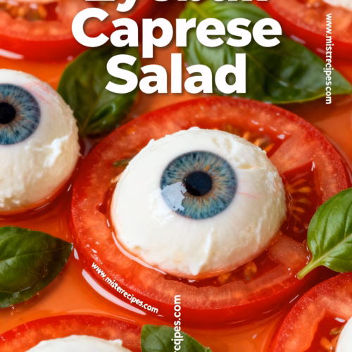 Eyeball Caprese Salad : Eyeball Caprese Salad Easy Halloween Appetizer Recipe