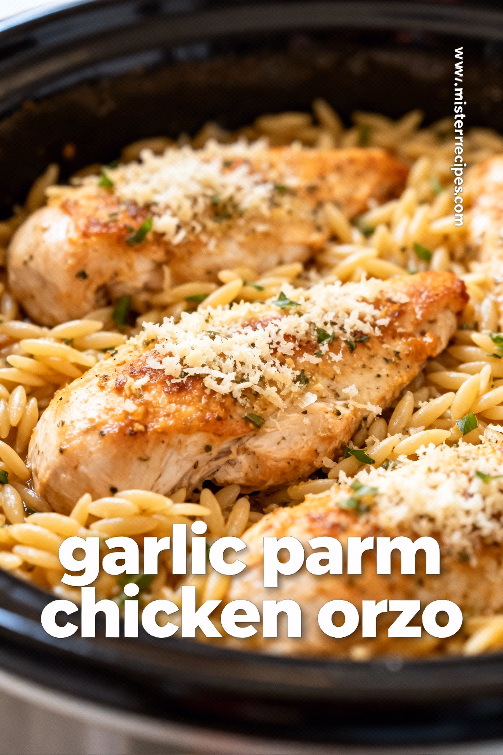 Creamy Garlic Parmesan Chicken Orzo Recipe Easy and Quick