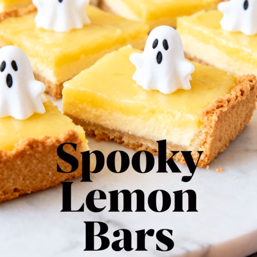 Ghostly Lemon Bars Easy Creamy Halloween Dessert Recipe