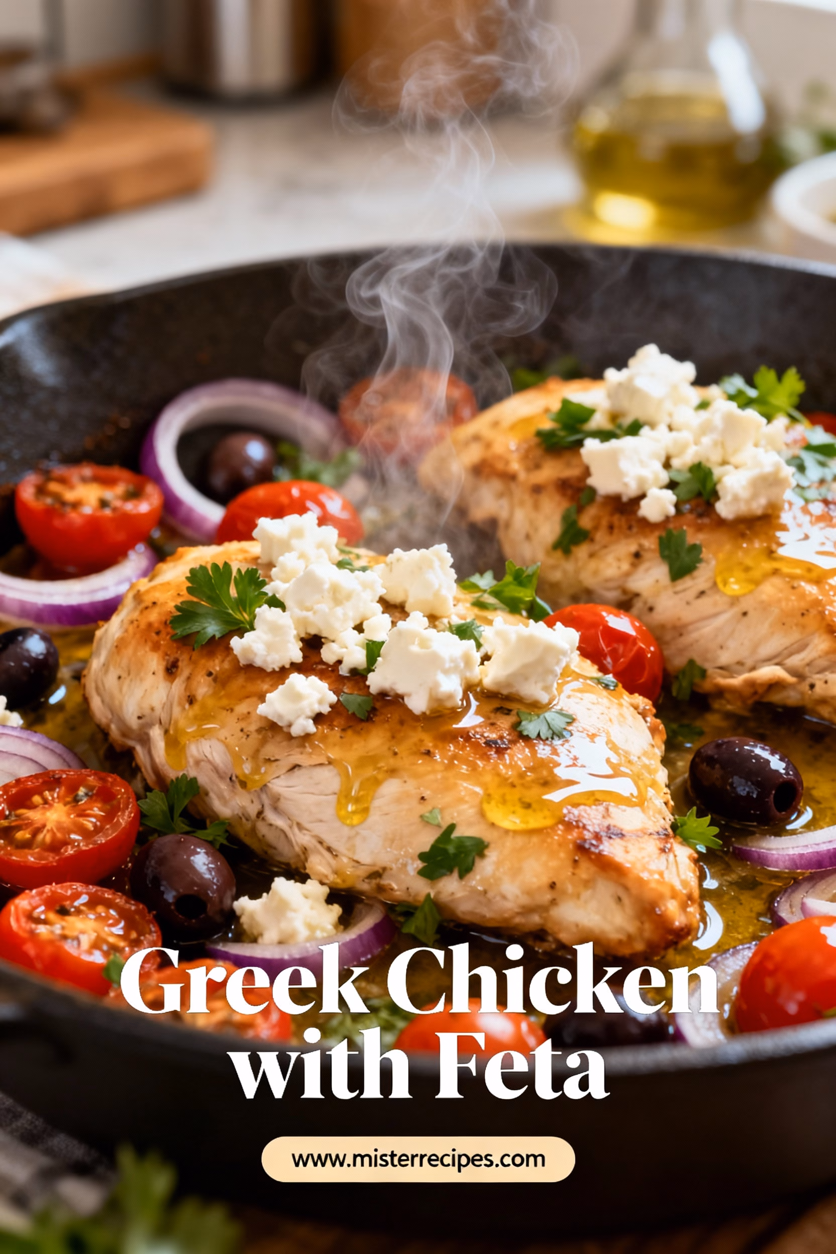 Greek Chicken with Feta : Creamy & Easy Greek Chicken with Feta A Quick Healthy Recipe