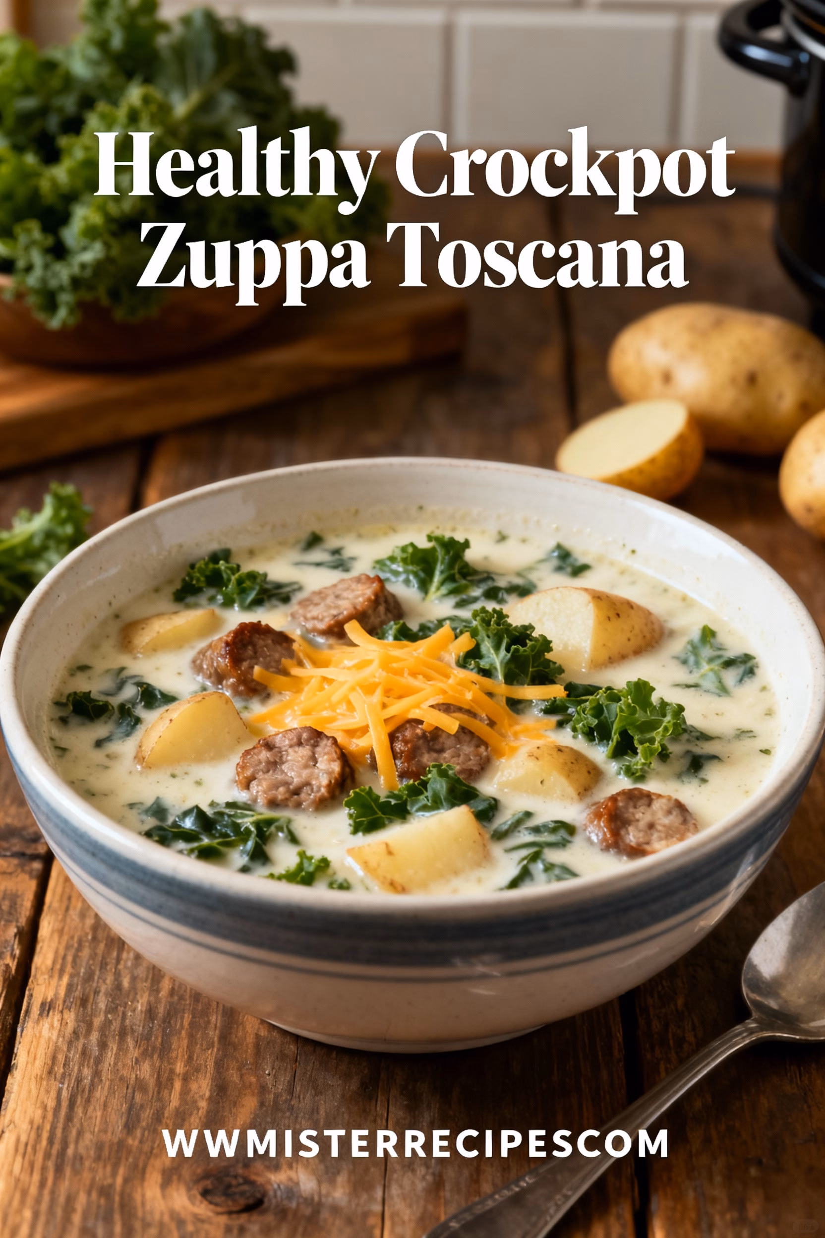 Healthy Crockpot Zuppa Toscana : Healthy Crockpot Zuppa Toscana Easy Creamy One Pot Recipe