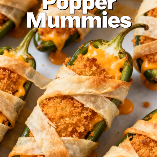 Jalapeño Popper Mummies : Jalapeño Popper Mummies Easy Halloween Appetizer