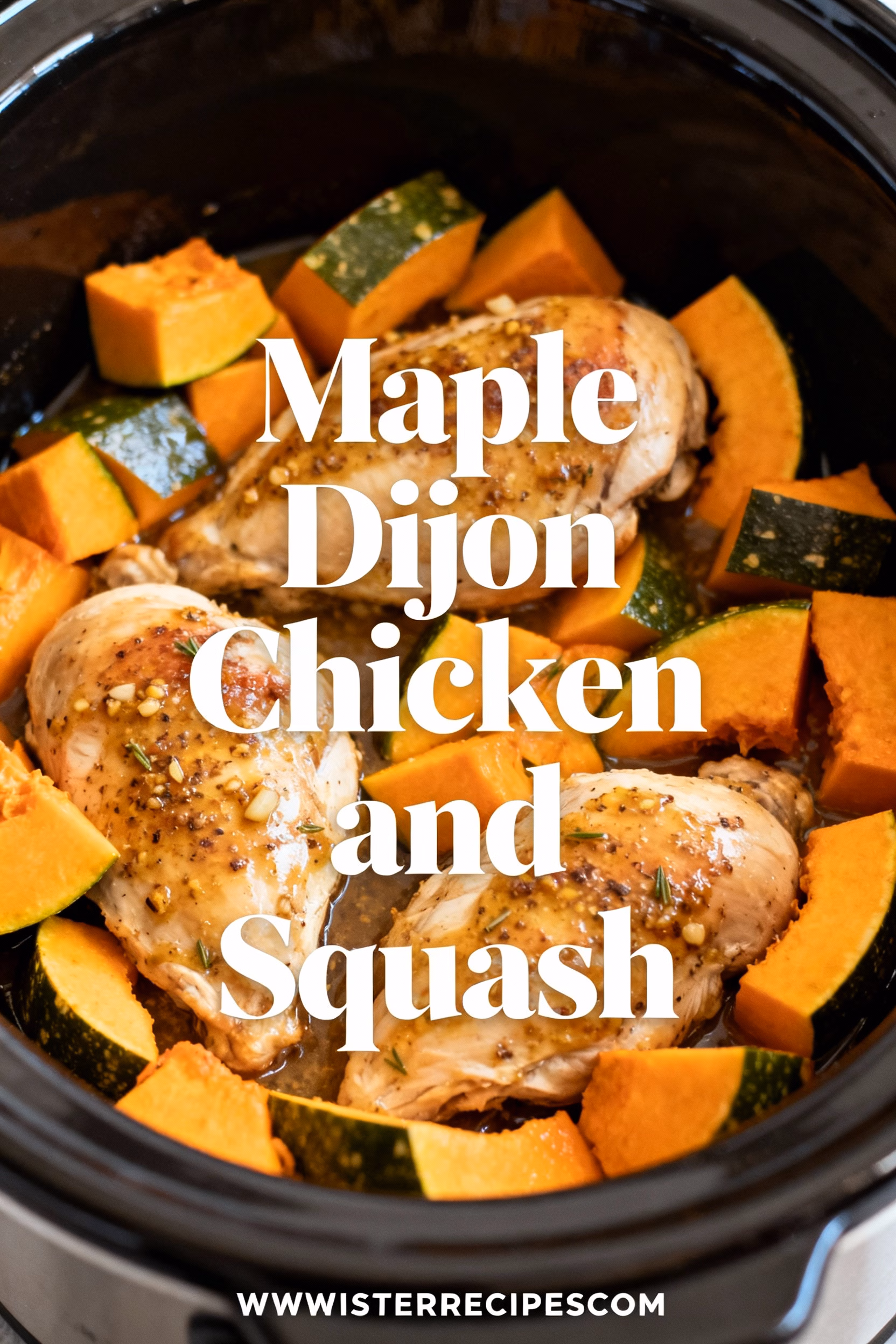 Easy Creamy Maple Dijon Chicken and Butternut Squash Recipe