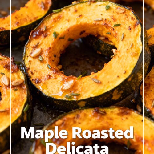 Easy Maple Roasted Delicata Squash Rings Healthy Side Dish
