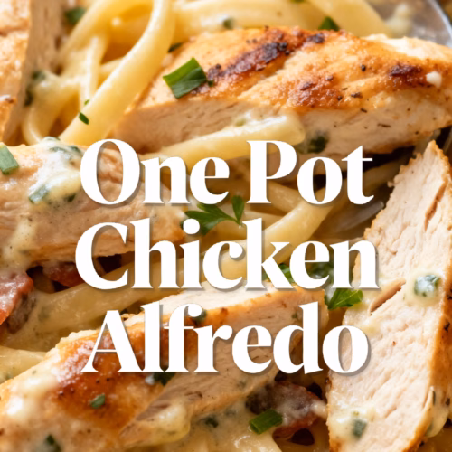 Easy Creamy One Pot Chicken Alfredo Recipe