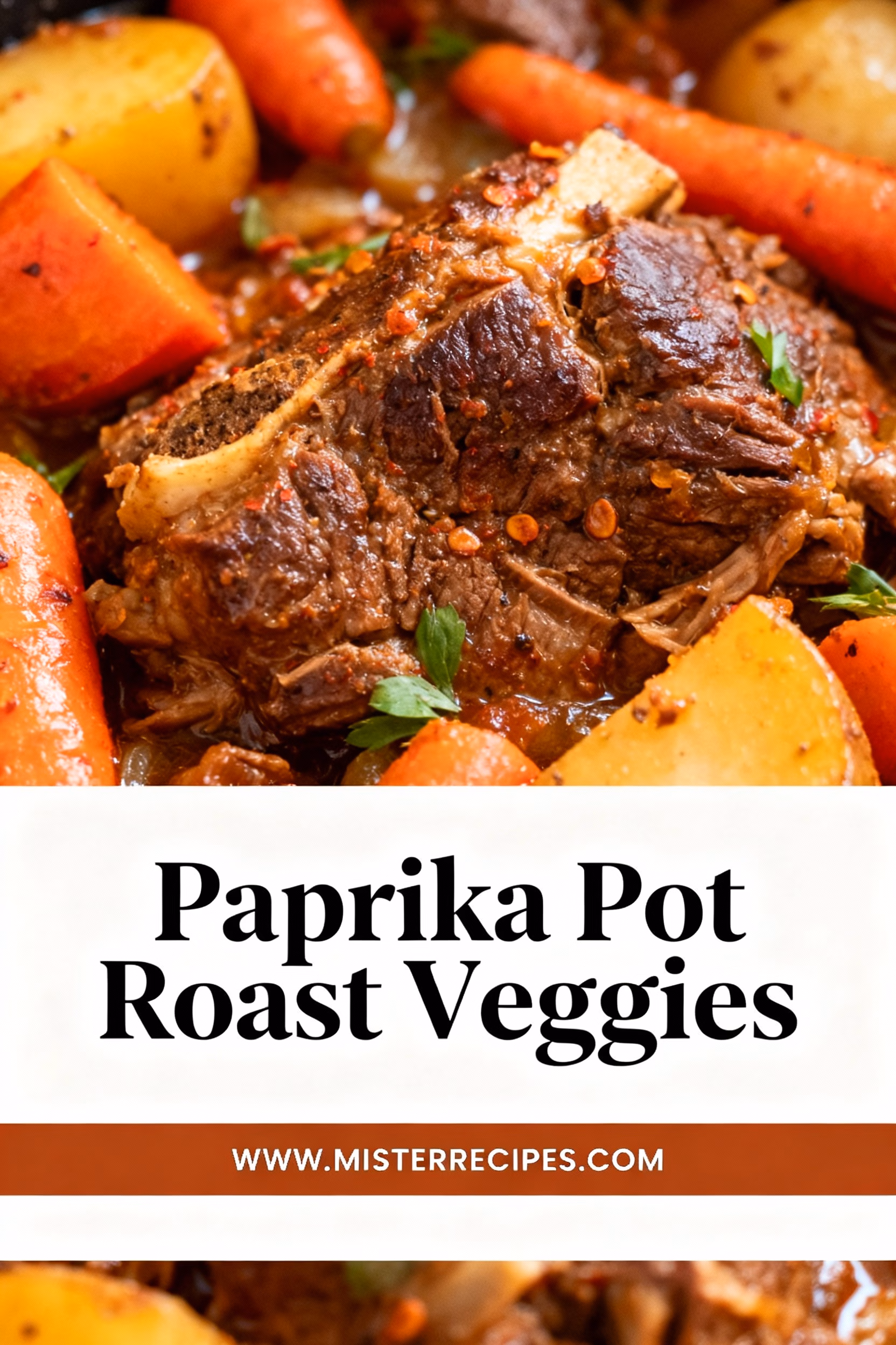Easy One Pot Paprika Pot Roast with Tender Veggies