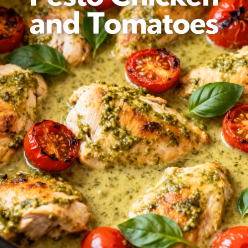 Easy Creamy Pesto Chicken and Tomatoes A Quick Dinner Recipe