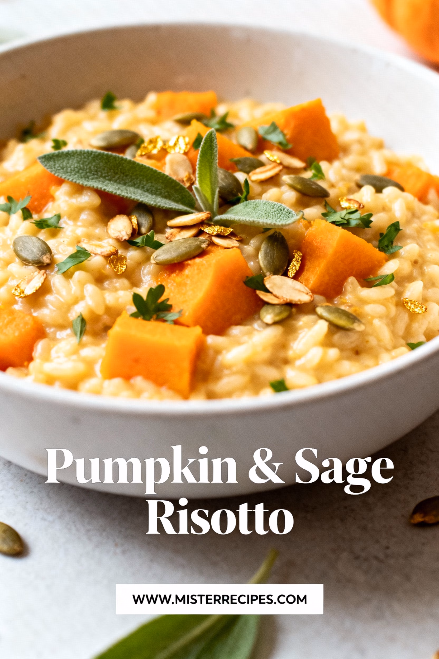 Creamy Pumpkin and Sage Risotto Easy Fall Recipe