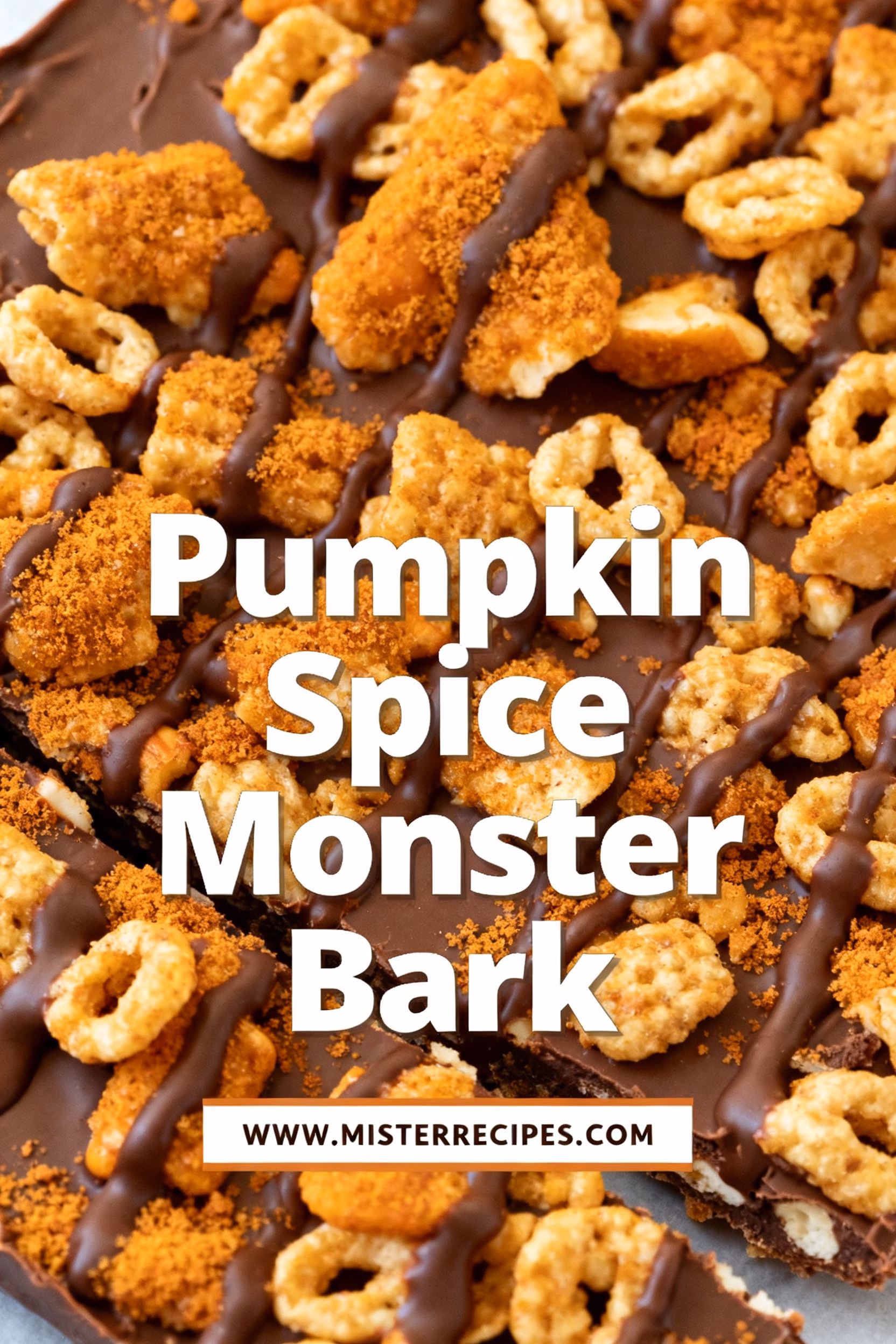 Easy Creamy Pumpkin Spice Monster Bark Recipe