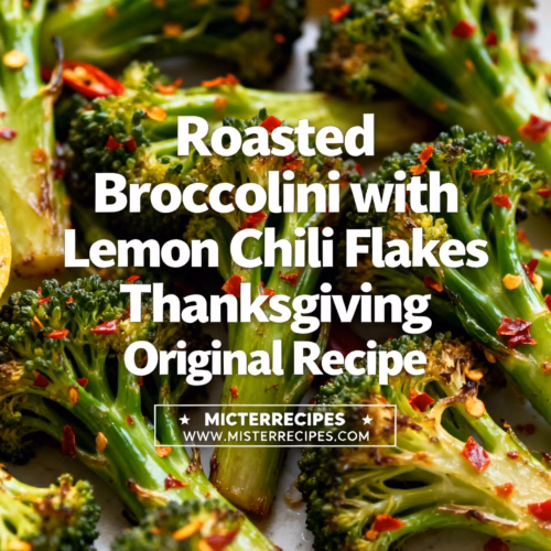Easy Roasted Broccolini with Lemon Chili Flakes