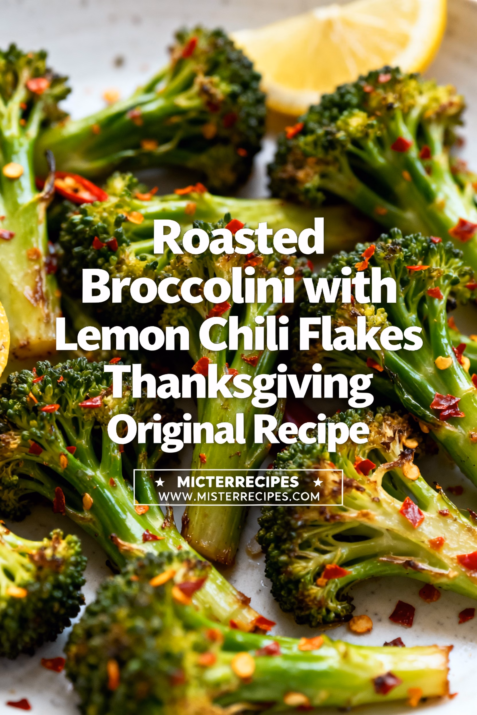 Easy Roasted Broccolini with Lemon Chili Flakes