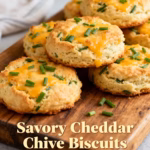 Savory Cheddar & Chive Biscuits : Easy Savory Cheddar Chive Biscuits Recipe