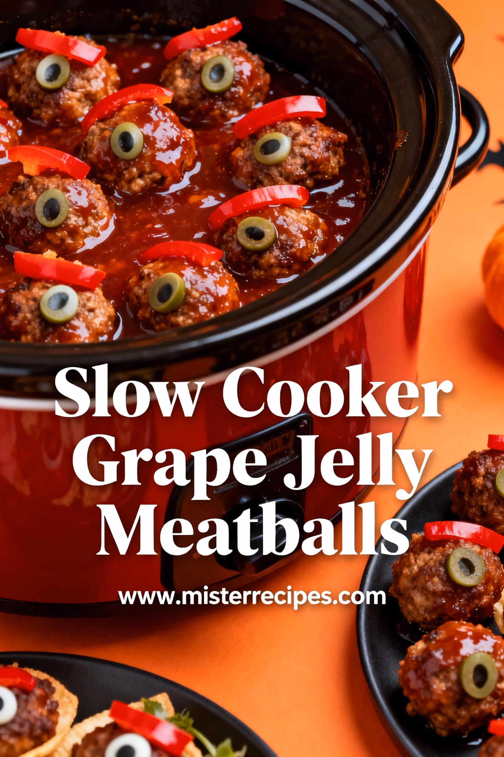 Easy Slow Cooker Grape Jelly Meatballs Appetizer Recipe